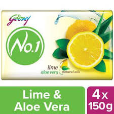GODREJ NO.1 LIME ALOE VERA 4+1 FREE 50G