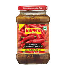 NILONS STUFFED RED CHILLI PICKLE 400G