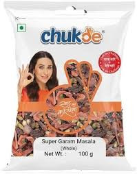 CHUKDE SUPER GARAM MASALA WHOLE 100G