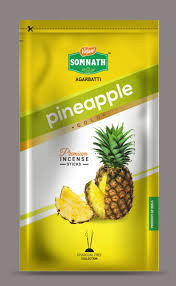 SOMANTH PINEAPPLE GOLD AGARBATTI 100G