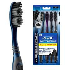 ORAL B BRUSH WITH CHARCOAL EXTRACT
